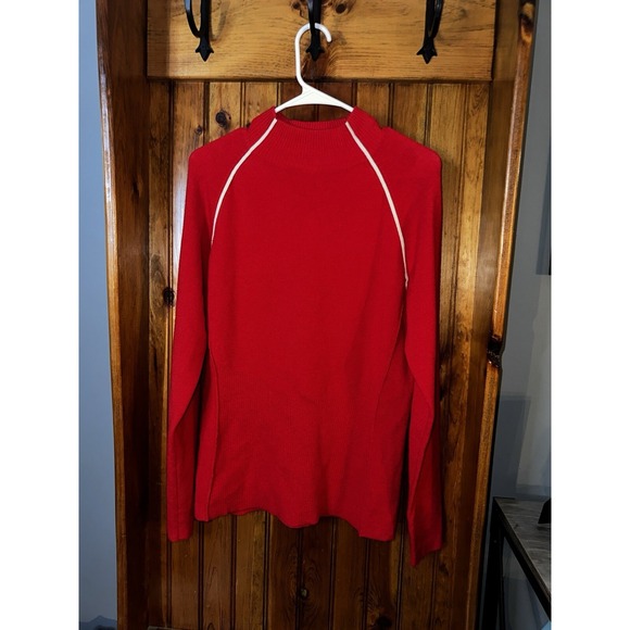 Red And White Meister Ski Sweater ladies Size Large‎ - Picture 1 of 4